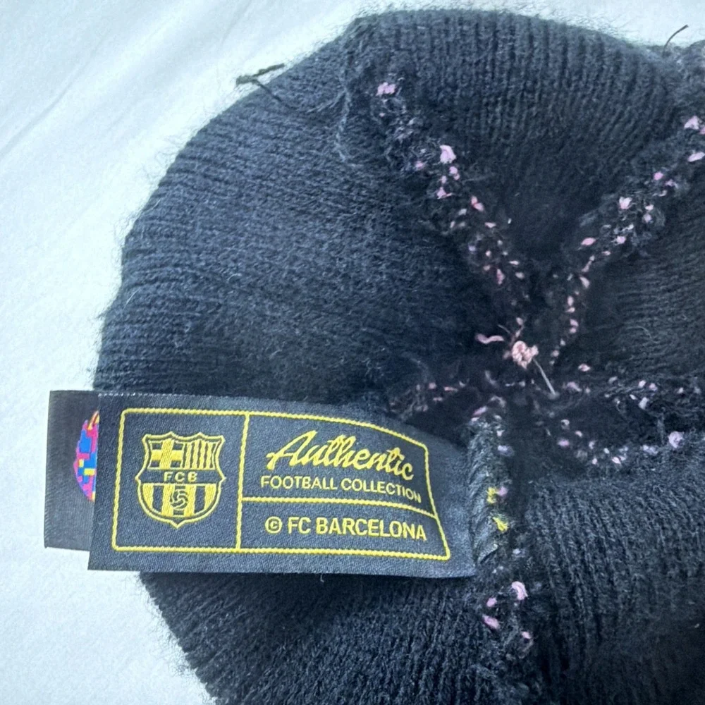 FANINK FC BARCELONA UNISEX ADULT KNIT BEANIE HAT OSFM Warm Winter Beanie Hat Cap